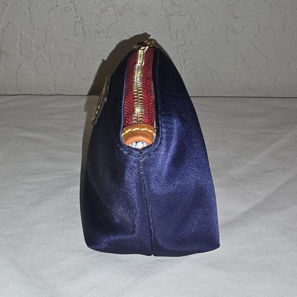 Dooney & Bourke Wayfarer Navy Blue Nylon Zip Cosmetic Bag / Coin Pouch FLAWLESS - Picture 3 of 10